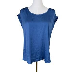 Olive and Oak Boatneck Lightweight Short Sleeve Top US Women's L